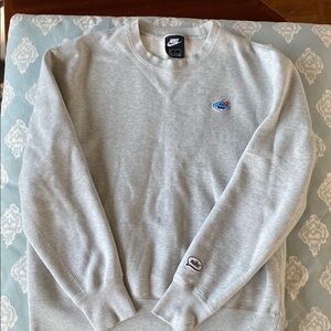 Nike Gray emoji Crewneck Sweater sweatshirt Soft Cotton size medium